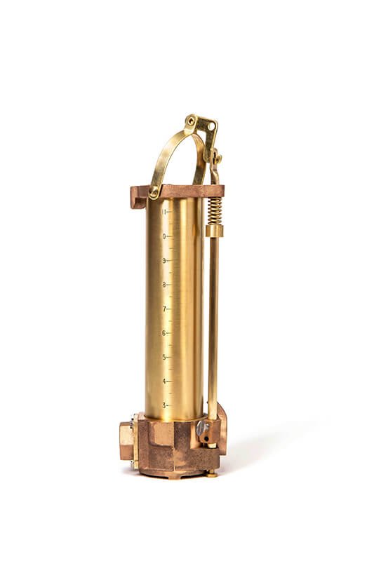 Oil Thief, 12" Brass Barrel, Butterfly Valve