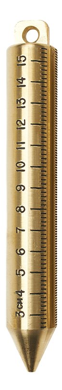 Plumb Bob, Innage 6" Brass Grad in CM & MM