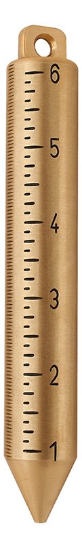 Plumb Bob, Innage 6" Solid Brass, English/Metric 
