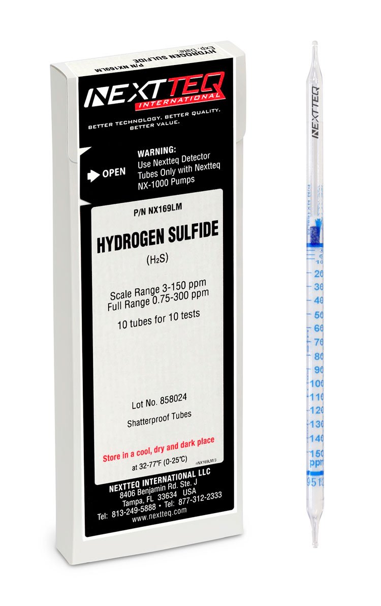 Nextteq NX169LM Hydrogen Sulfide Tubes, 0.75-300 ppm