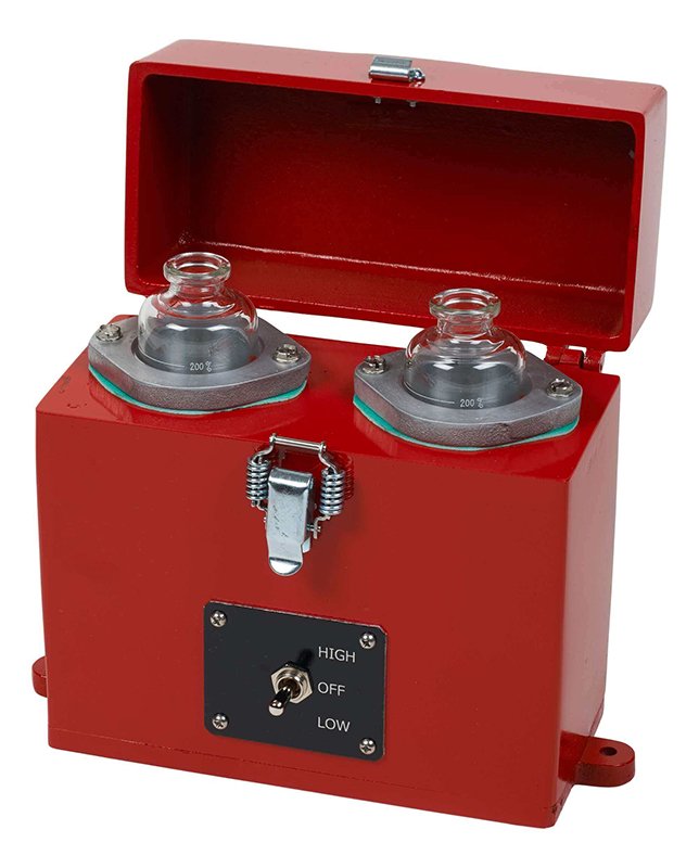 Sample Heater 12V, 2-place for 100ml short-cone tubes