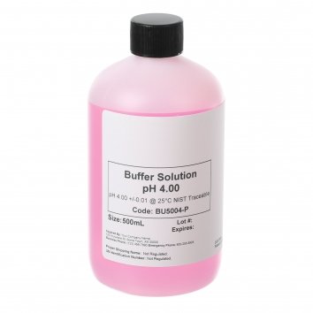 C38837-016 Buffer Solution pH 4 Color-coded RED, 500ml
