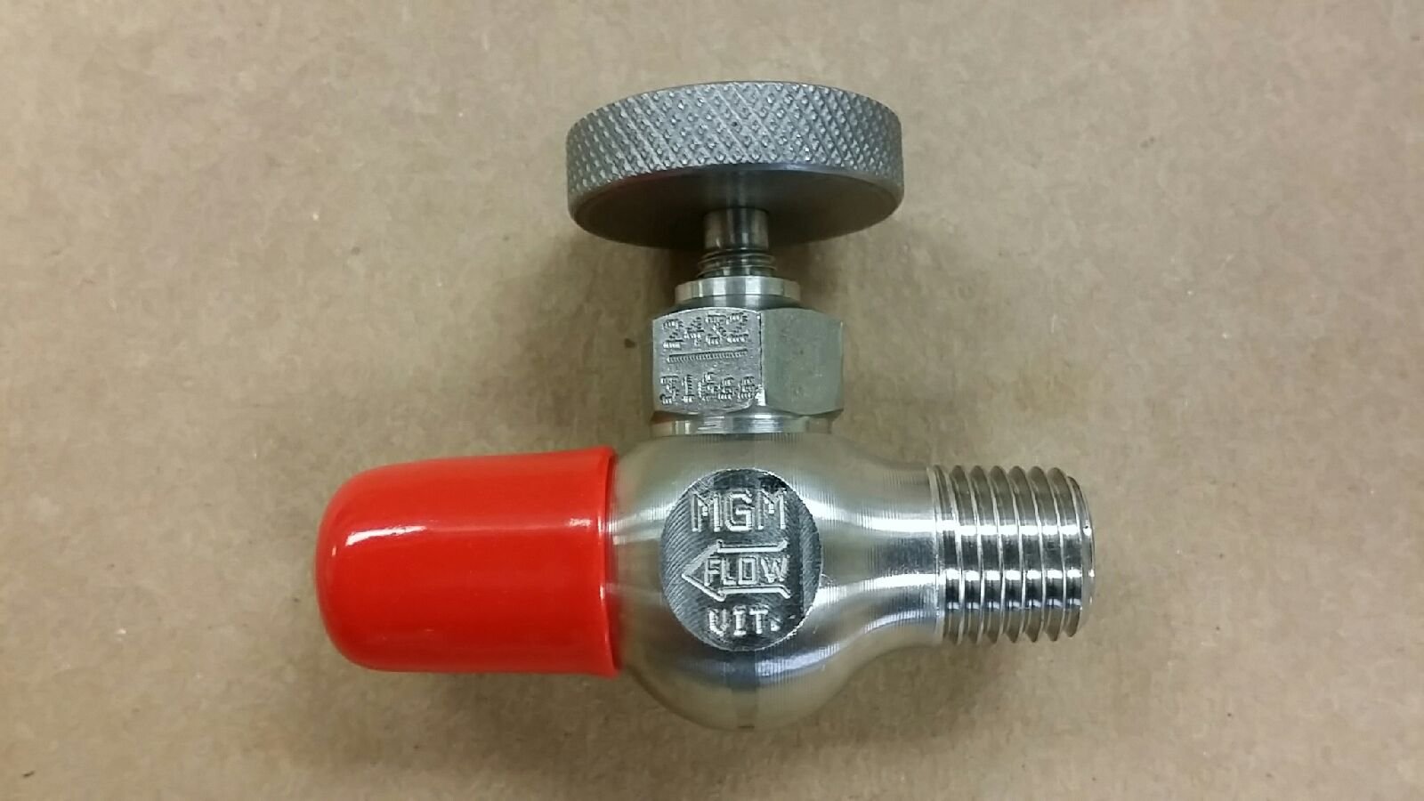 Needle Valve, Stainless Steel, 1/4" NPT Male-Male