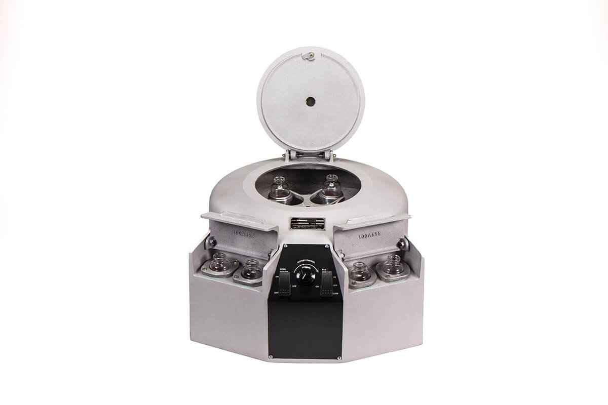 Centrifuge, 12VDC, Electrically Heated, 4- Place Head, 100ml Short-Cone Tube, 4- place Pre-Heater Section Flip Lid